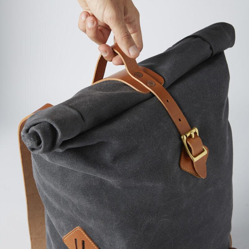 waxed canvas backpack