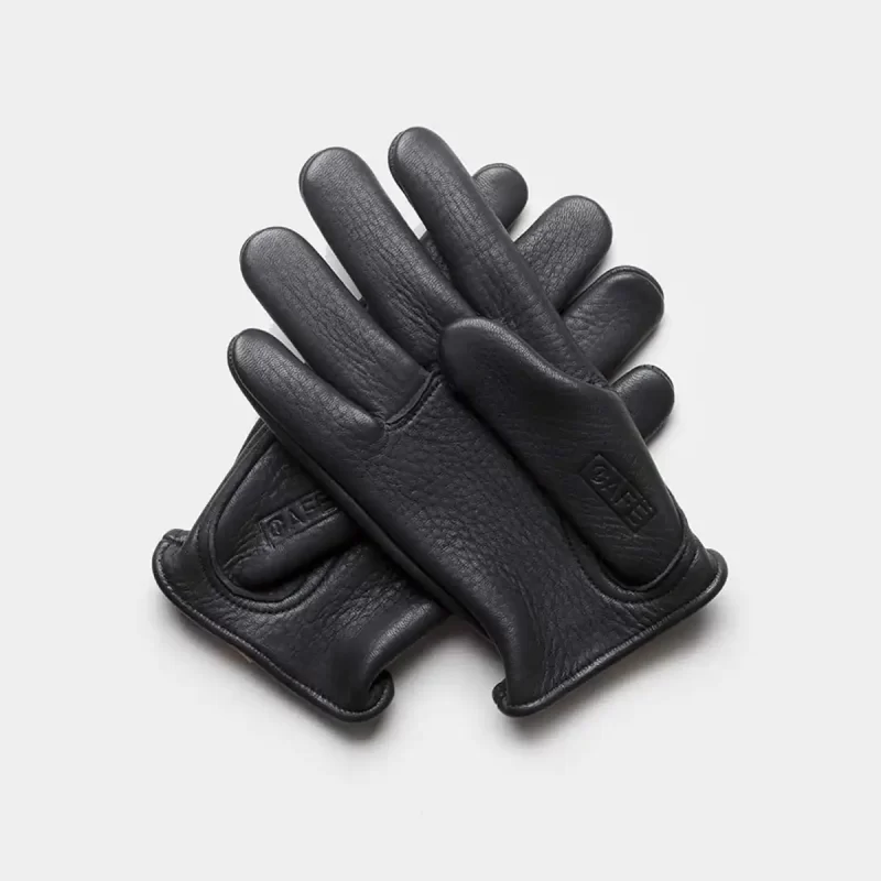 elkskin gloves black