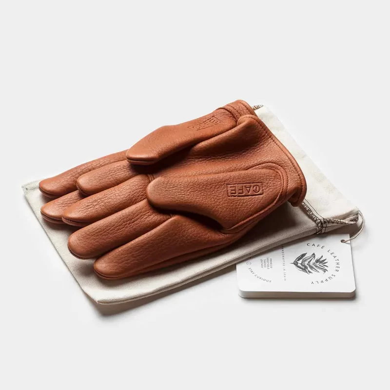 elkskin gloves brown