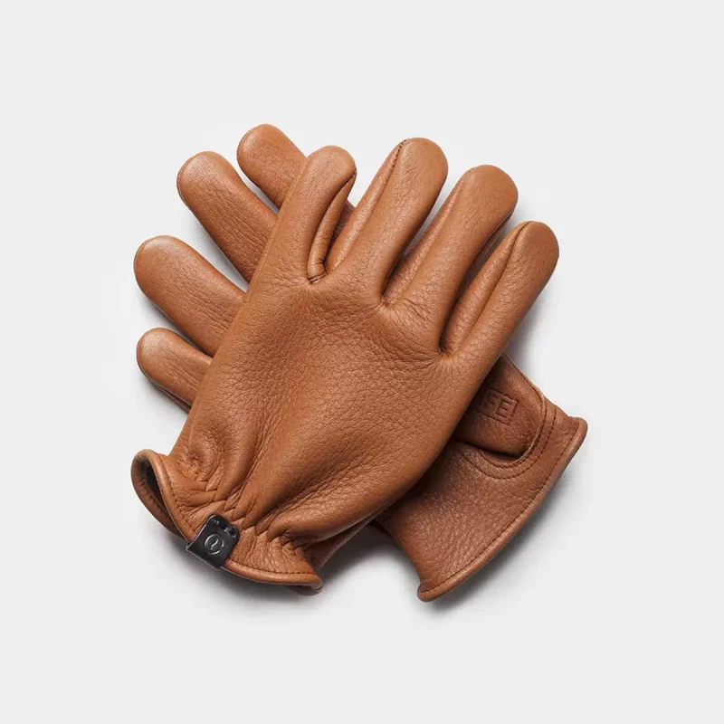 elkskin gloves brown