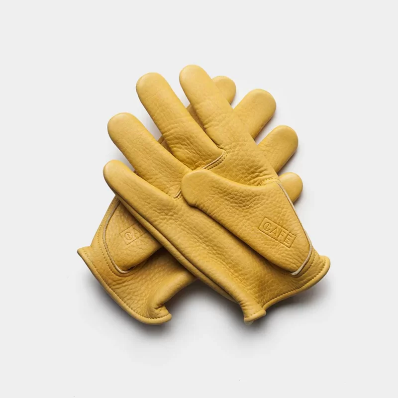 elkskin gloves yellow