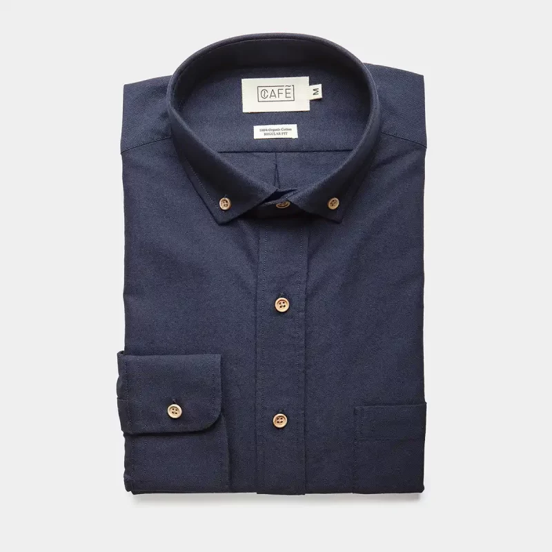 organic midnight blue shirt