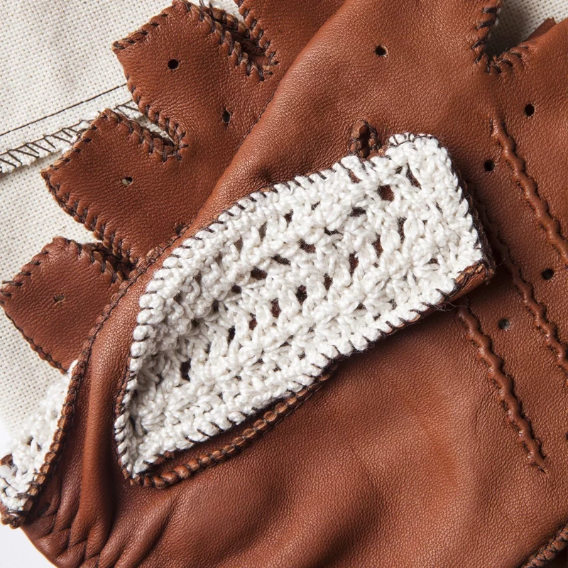 crochet fingerless driving gloves