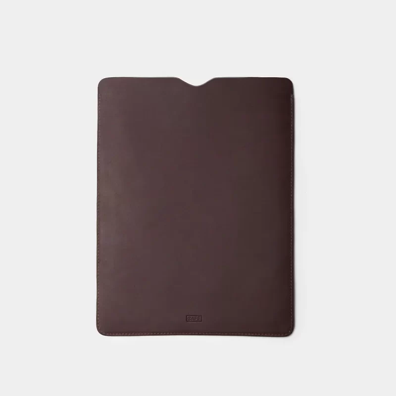 ipad leather case dark brown