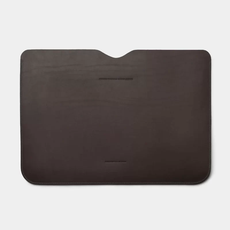 laptop case leather black use