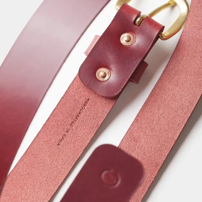 leather belt berry