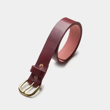 leather belt berry