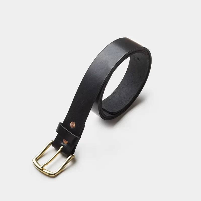 leather belt black