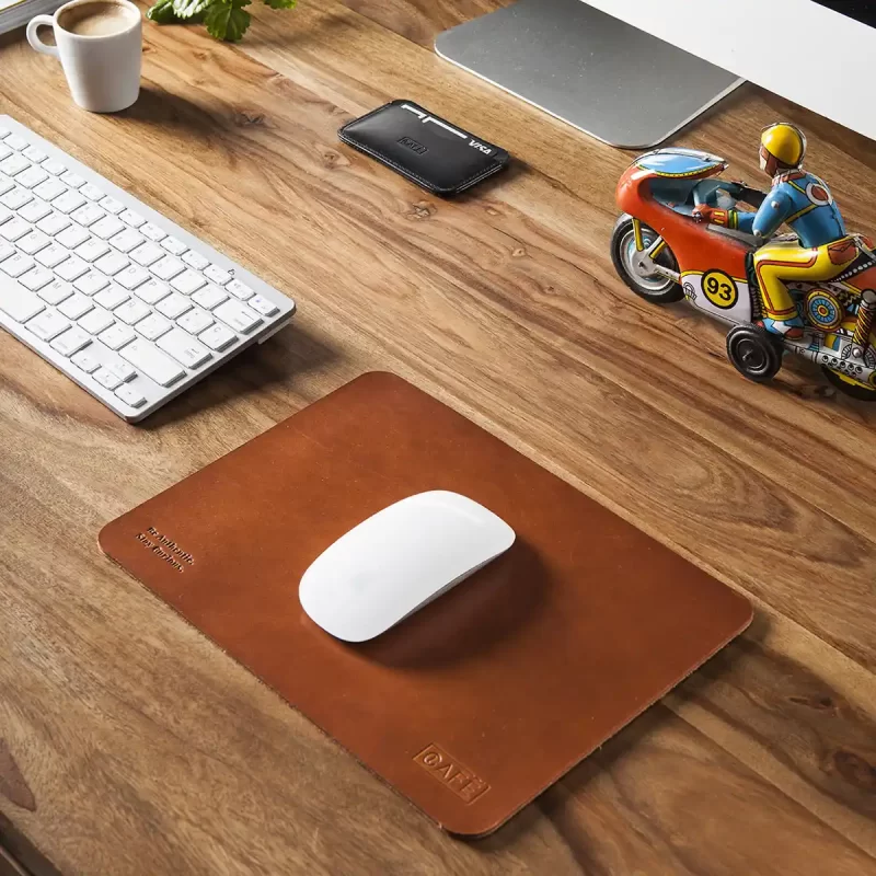 leather mouse pad brown