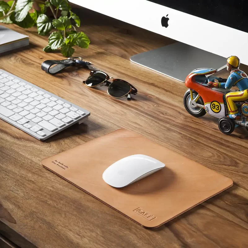 leather mouse pad natural