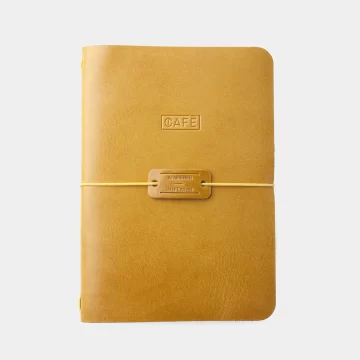 travel notebook yellow