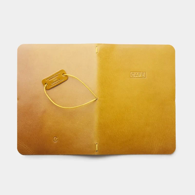 travel notebook yellow