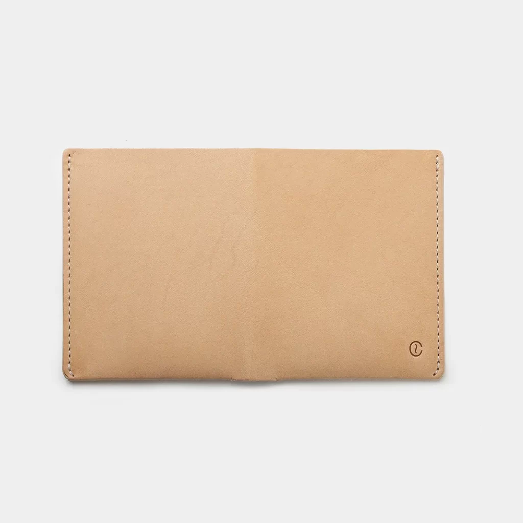 Ultra Slim Leather Wallet Jamaica – Natural