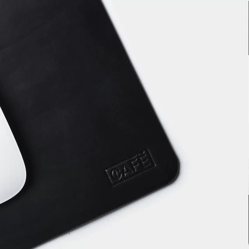 leather mouse pad black